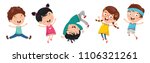 vector illustration of kids... | Shutterstock .eps vector #1106321261