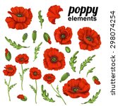 Poppy Flower. Red Poppies...