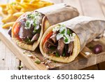 Greek Lamb Meat Gyros With...