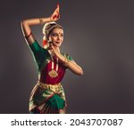 Beautiful india girl dancer of...