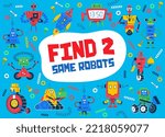 Find Two Same Cartoon Robots...