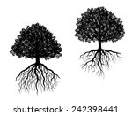 Black And White Vector Trees...