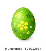 Easter Egg With Flower Pattern...