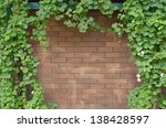 Ivy Bush On Brick Wall...