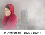 Woman With Flu Sneezing  Woman...