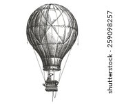 Hot Air Balloon Vector Logo...