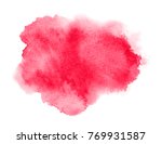 red watercolor stain with wash. ... | Shutterstock .eps vector #769931587