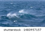 Waves Of Stormy Cold Sea On The ...