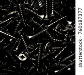 much of screws for textured... | Shutterstock . vector #760187377
