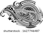 ethnic tattoo shape in... | Shutterstock .eps vector #1627746487