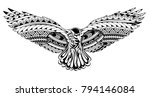 tattoo design of the decorative ... | Shutterstock .eps vector #794146084