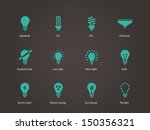 light bulb and led lamp. vector ... | Shutterstock .eps vector #150356321