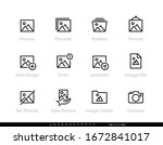 picture and image icons. photo  ... | Shutterstock .eps vector #1672841017