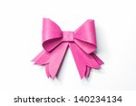 pink ribbon recycled paper on... | Shutterstock . vector #140234134