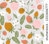 berry seamless pattern for... | Shutterstock .eps vector #1322606777
