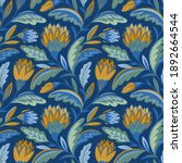 chintz flower seamless pattern... | Shutterstock . vector #1892664544