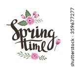 stylish lettering "spring time... | Shutterstock .eps vector #359677277
