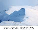 Winter landscape in Parang mountains, Romania, Europe