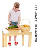 cute little girl enthusiasm... | Shutterstock . vector #319594934