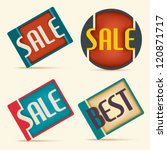 set of label sale and best | Shutterstock .eps vector #120871717