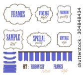 banners  ribbons and labels | Shutterstock .eps vector #304848434