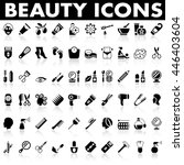 beauty icons  | Shutterstock .eps vector #446403604