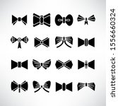 bow tie icons vector... | Shutterstock .eps vector #1556660324