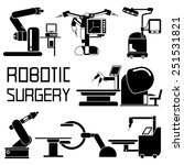 medical robot icons  robot... | Shutterstock .eps vector #251531821