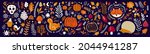 autumn decorative collection... | Shutterstock .eps vector #2044941287