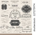 calligraphic design elements... | Shutterstock .eps vector #127275974