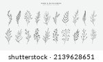 floral branch and minimalist... | Shutterstock .eps vector #2139628651