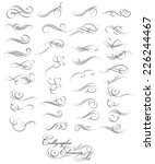 set of decorative  calligraphic ... | Shutterstock .eps vector #226244467