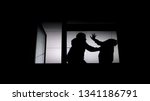 Silhouette Of Couple Arguing ...