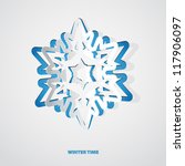 christmas snowflake applique... | Shutterstock .eps vector #117906097