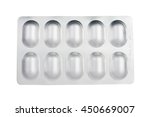 aluminum blister pack of tablet | Shutterstock . vector #450669007