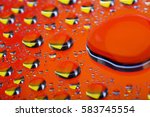 abstract orange red background... | Shutterstock . vector #583745554