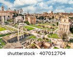 Scenic View Over The Ruins Of...