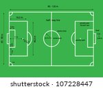 bird eye view of soccer ... | Shutterstock .eps vector #107228447