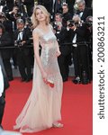 Small photo of CANNES, FRANCE - MAY 18, 2014: Vanessa Hessler at the gala premiere of "The Homesman" at the 67th Festival de Cannes.