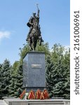 Small photo of Craiova, Dolj, Romania – May 14, 2022: The statue of Michael the Brave ( Mihai Viteazul ) in Craiova, Romania. The statue is located in the Michael the Brave square.