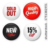realistic badges with text.... | Shutterstock .eps vector #1751382551