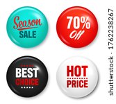 realistic badges with text.... | Shutterstock .eps vector #1762238267