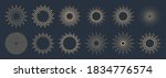 vintage sunburst collection.... | Shutterstock .eps vector #1834776574