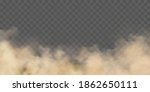 realistic dust clouds. sand... | Shutterstock .eps vector #1862650111