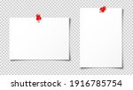 realistic blank paper sheet in... | Shutterstock .eps vector #1916785754