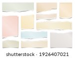 colorful ripped paper strips... | Shutterstock .eps vector #1926407021