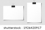 realistic blank paper sheet in... | Shutterstock .eps vector #1926420917