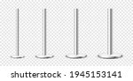 realistic metal poles... | Shutterstock .eps vector #1945153141