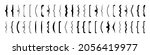 text brackets collection  black ... | Shutterstock .eps vector #2056419977