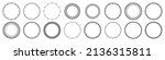 mechanical clock faces  bezel.... | Shutterstock .eps vector #2136315811